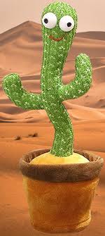 Dancing & Singing Cactus | Rechargeable Recording and Follow You Speak for Kids