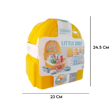 Kitchen Set Backpak for Kid | LittleChef Kitchen Cooking Toys | Kitchen Toys for Childrens