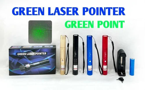 Rechargeable Green Laser Pointer Light | Key start with Multiple Functions