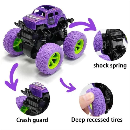 Baby Monster Trucks | Push and Go Friction Double-Directions Mini Trucks