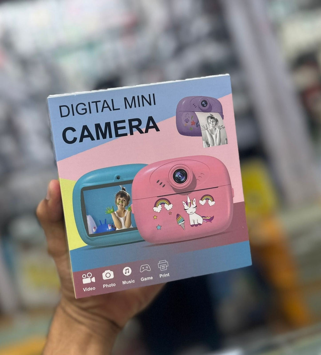 Kids Digital Mini Camera | Instantly Captures & Print | Rechargeable Print Camera